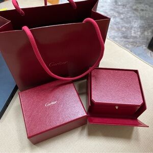 Cartier Red Jewelry Bracelet Box Bag CRCO000451